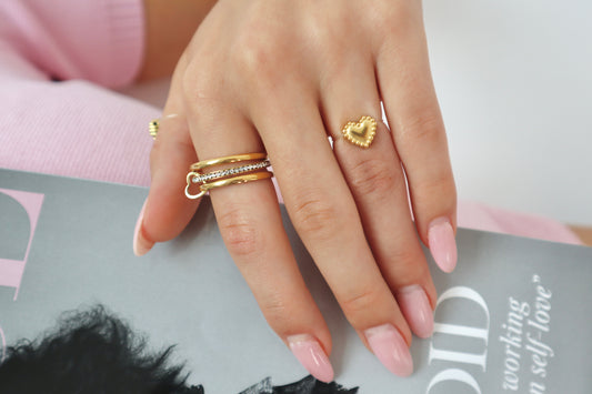 HEART TO HEART RING - GOLD