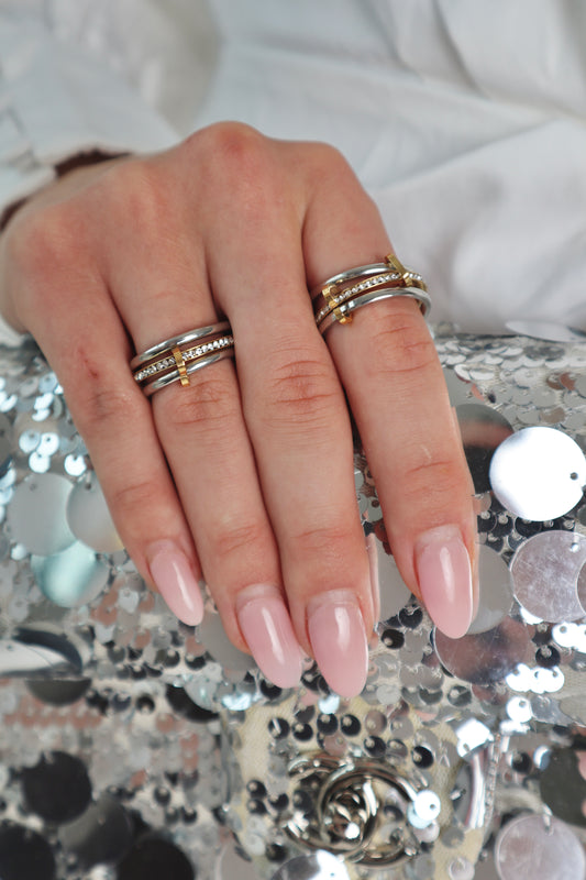 HEART TO HEART RING - MIXED METAL