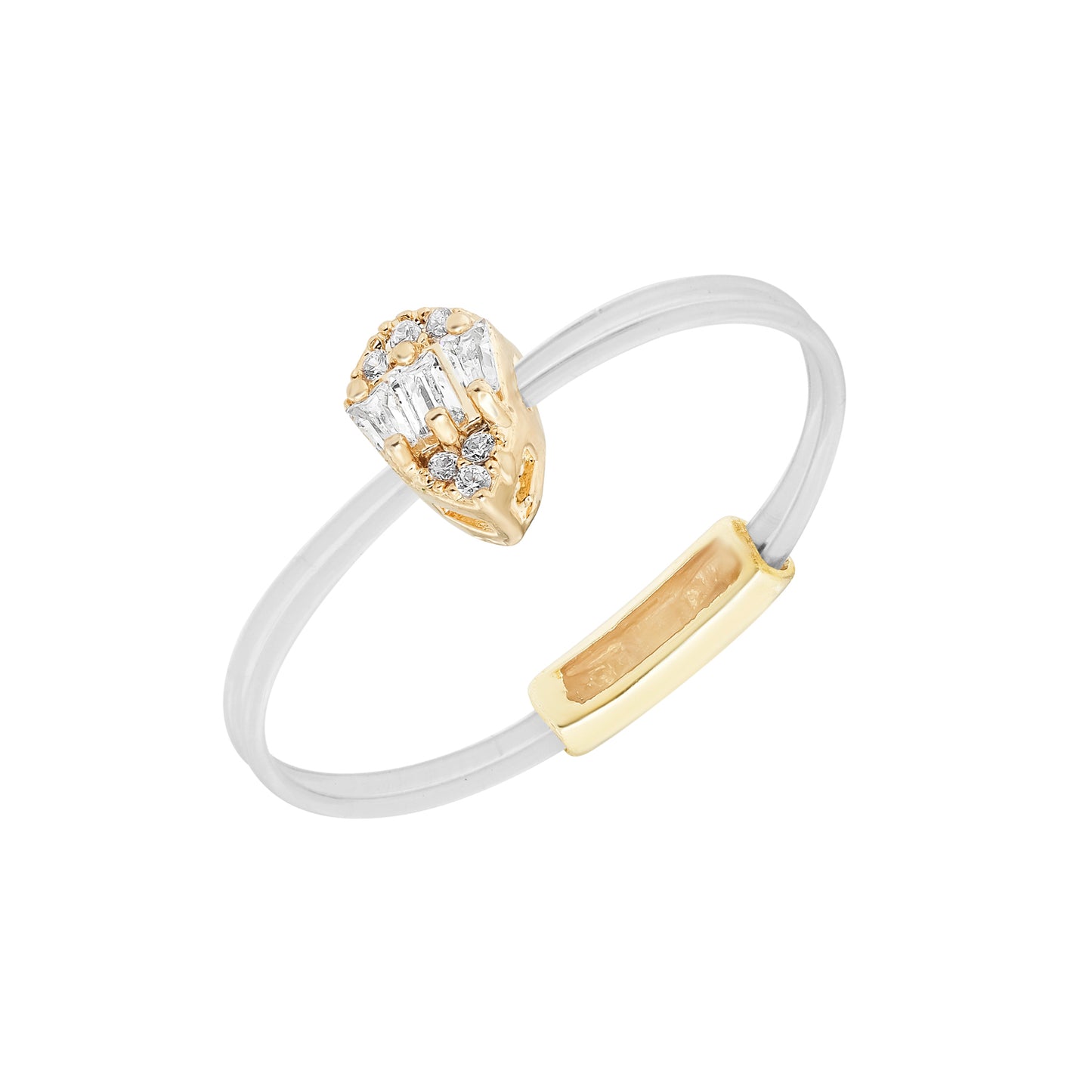 FLOATING IN LOVE RING - PEAR